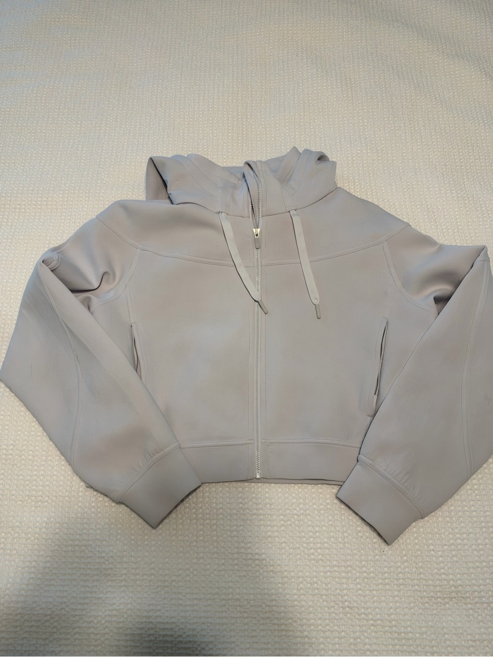 lululemon athletica Cropped Zip Hoodie - Light Gray